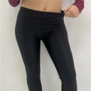 leggings elasticizzato e felpato semilucido